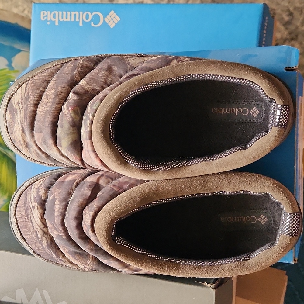 Columbia Camouflage Youth Packed Out Ommi Heat Slip-On Shoes